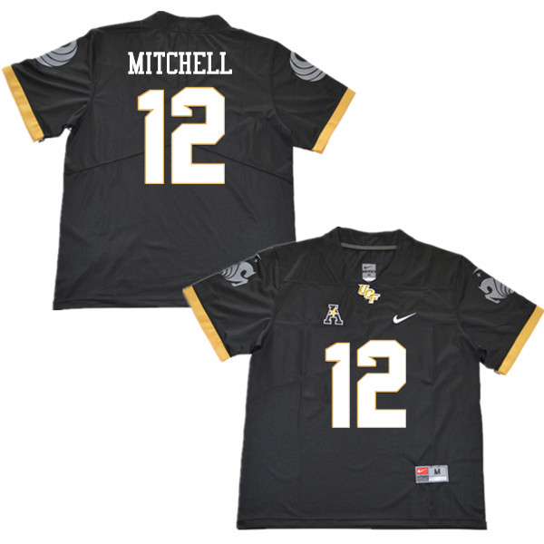 Men #12 Eric Mitchell UCF Knights College Football Jerseys Sale-Black - Click Image to Close